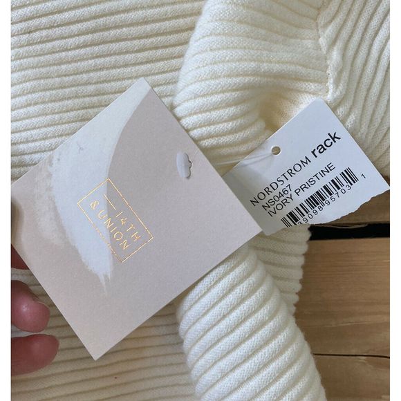 NWT 14th & UNION Wide Neck Pullover Sweater XS - Picture 4 of 8